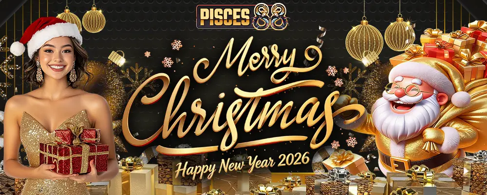 Selamat Natal dan Tahun Baru 2026 - Pisces88