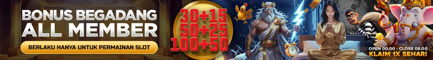 PROMO BONUS PAKET BEGADANG SLOTCC (00:00-06:00)